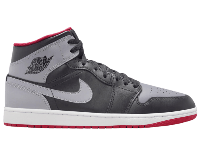 Air Jordan 1 Mid Black Cement Fire Red - DQ8426-006